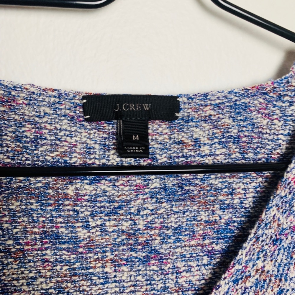 J Crew Multicoloured Pullover V-Neck Sweater - image 3